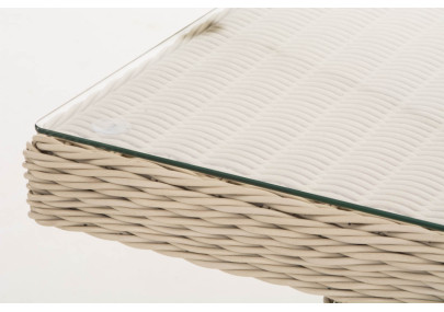 Table Fisolo/Minari/Bermeo 5mm blanc perle