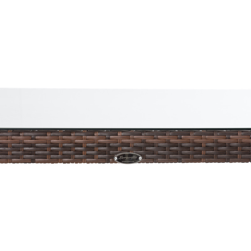 Table Alia, brun moucheté