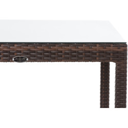 Mesa Alia, marrón jaspeado