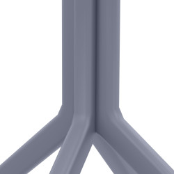 Mesa Sky 80 cm cinza escuro