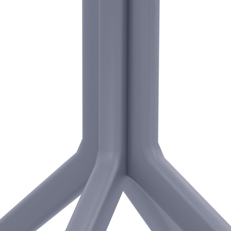 Mesa Sky 80 cm cinza escuro