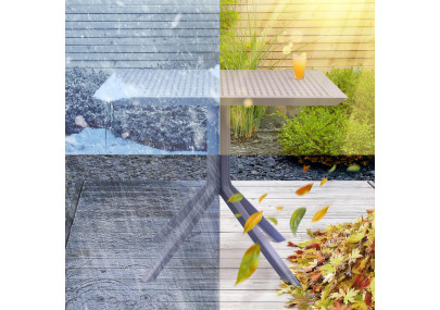 Mesa Sky 80 cm gris oscuro