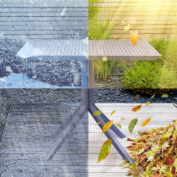 Table Sky 80 cm gris foncé