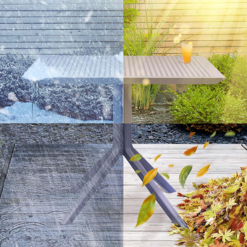 Mesa Sky 80 cm cinza escuro