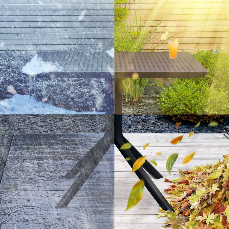 Mesa Sky 80 cm preta