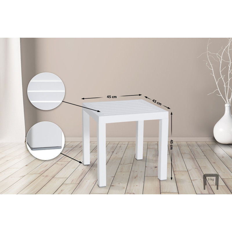 Tavolino Ocean, bianco