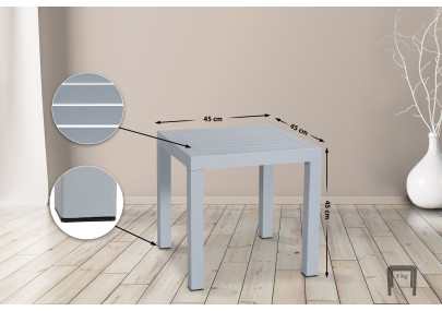 table d'appoint gris océan