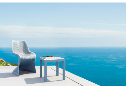 mesa auxiliar gris océano