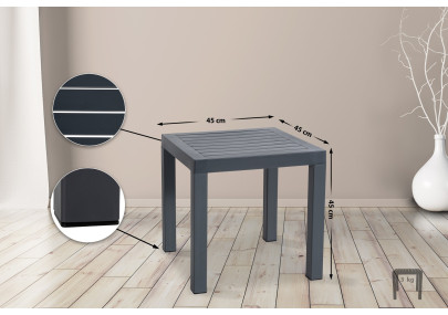 Table d'appoint océan, gris foncé