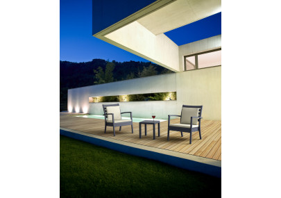 Table d'appoint océan, gris foncé