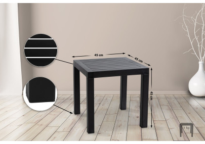 Table d'appoint Ocean, noire