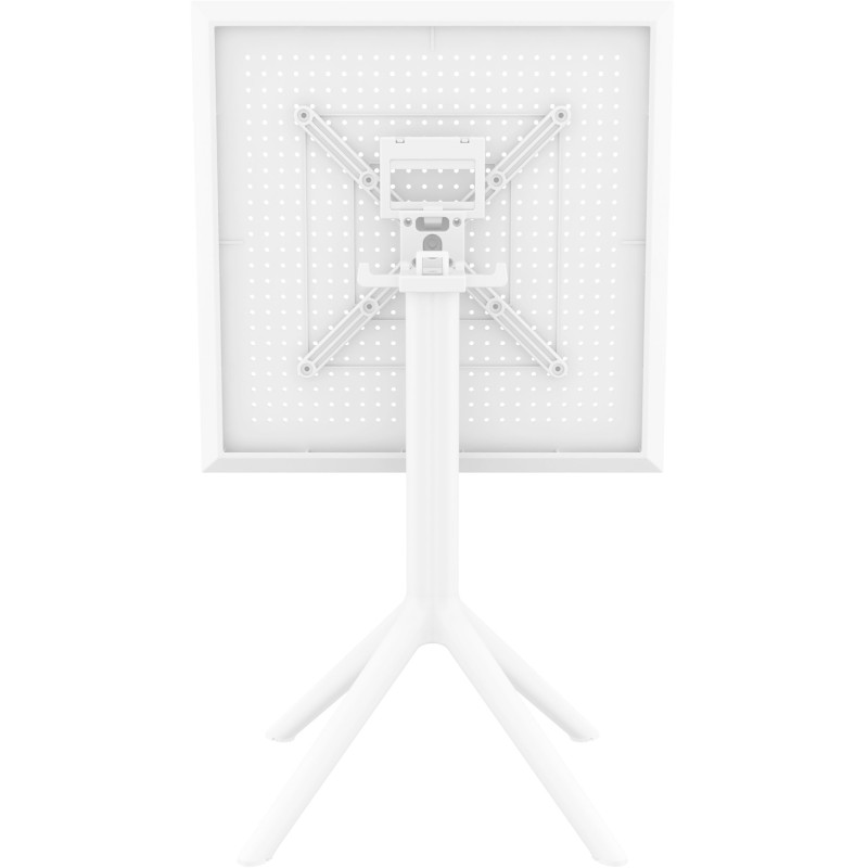 Mesa plegable Sky, cuadrada, blanca