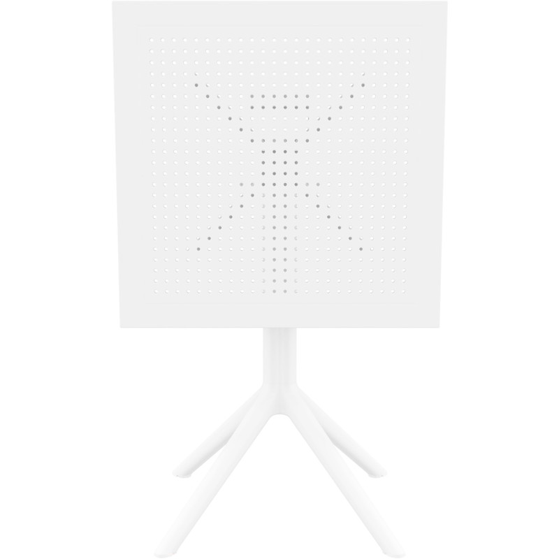 Table pliante Sky, carrée, blanche