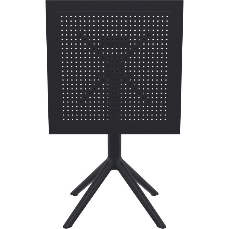 Mesa plegable Sky, cuadrada, negra