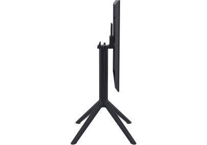 Mesa plegable Sky, cuadrada, negra