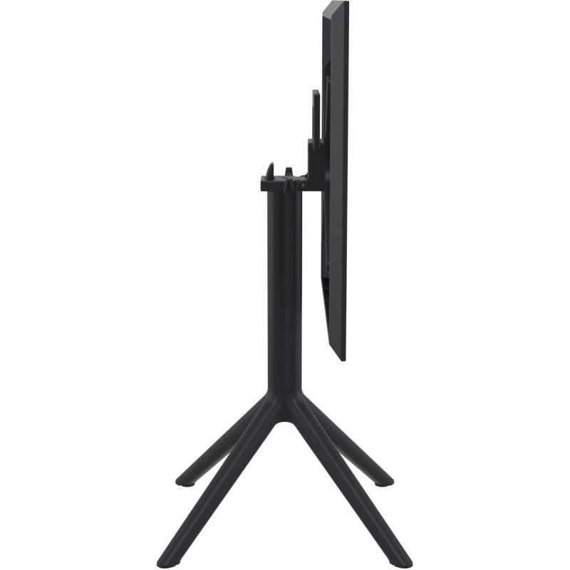 Mesa plegable Sky, cuadrada, negra