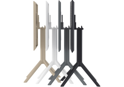 Mesa plegable Sky, cuadrada, negra