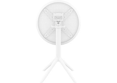 Table pliante ronde blanche Sky