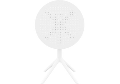 Table pliante ronde blanche Sky