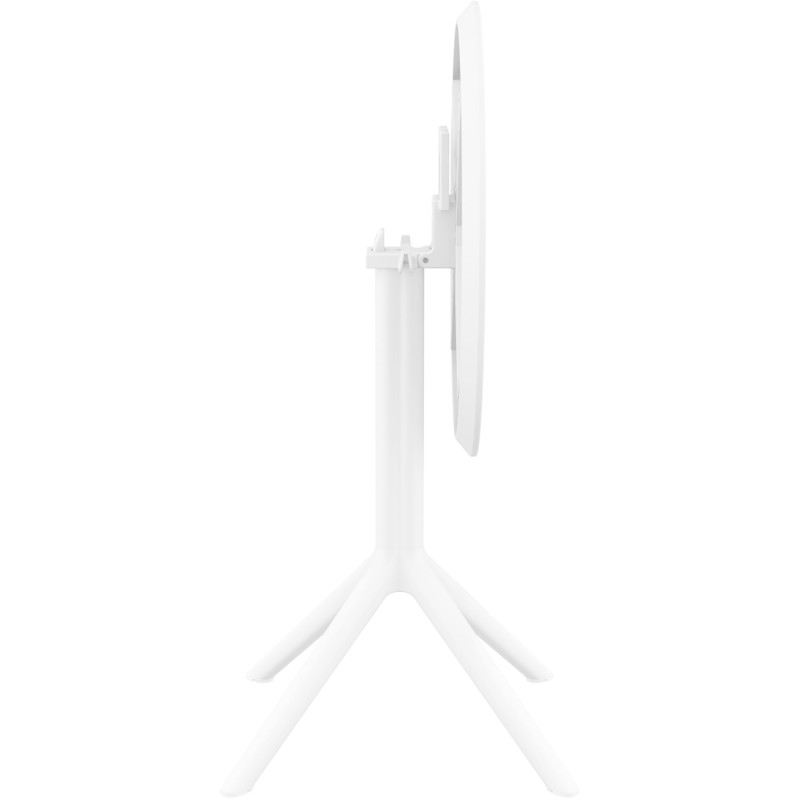 Mesa plegable redonda blanca Sky