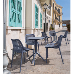 Table pliante ronde blanche Sky