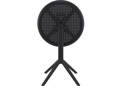 Mesa redonda plegable Sky, negra