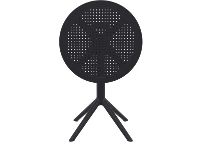 Table ronde pliante Sky, noire