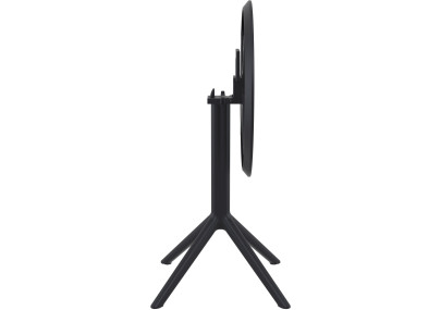 Mesa redonda plegable Sky, negra