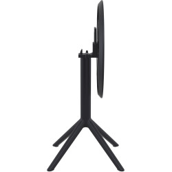 Tabella rotonda pieghevole Sky, nera