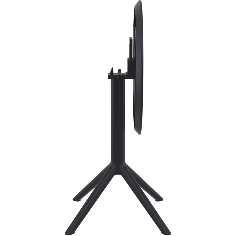 Tabella rotonda pieghevole Sky, nera