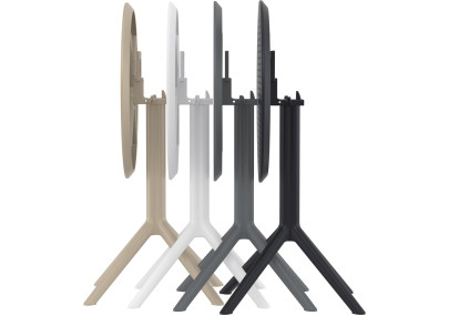 Mesa redonda plegable Sky, negra