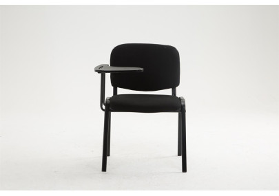 Chaise Ken avec table pliante, tissu noir