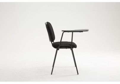 Chaise Ken avec table pliante, tissu noir