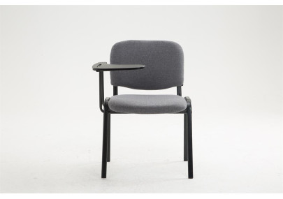 Chaise Ken avec table pliante, tissu gris