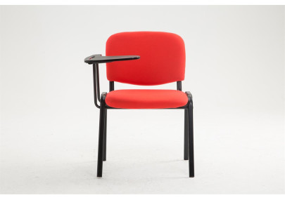 Chaise Ken avec table pliante, tissu rouge