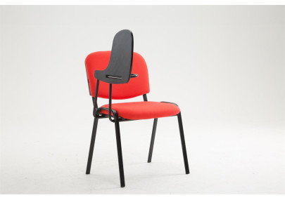 Chaise Ken avec table pliante, tissu rouge