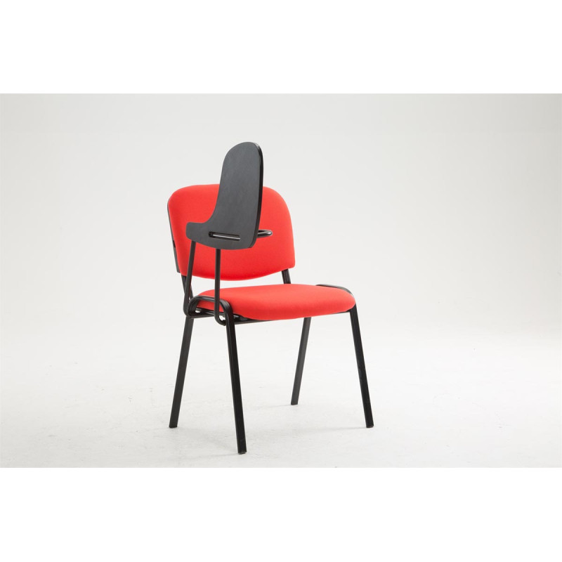 Chaise Ken avec table pliante, tissu rouge
