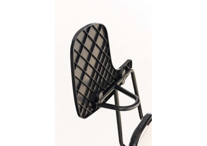 Chaise Ken avec table pliante, similicuir, crème