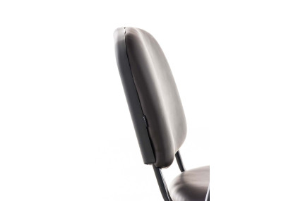 Chaise Ken avec table pliante, similicuir, marron