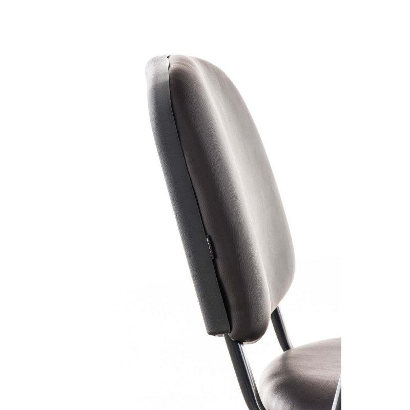 Chaise Ken avec table pliante, similicuir, marron