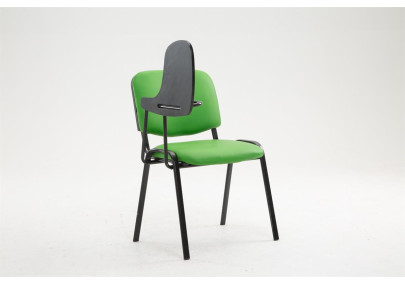 Chaise Ken avec table pliante, similicuir, vert