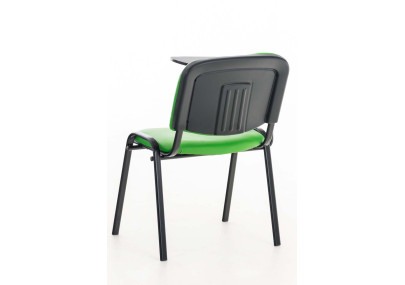 Chaise Ken avec table pliante, similicuir, vert