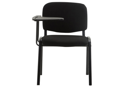 Ensemble de 4 chaises Ken avec table pliante, tissu, noir