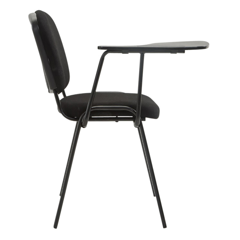 Ensemble de 4 chaises Ken avec table pliante, tissu, noir