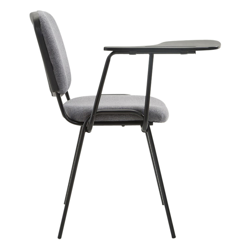 Ensemble de 4 chaises Ken avec table pliante, tissu gris