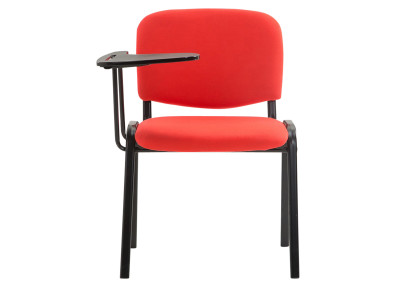 Ensemble de 4 chaises Ken avec table pliante, tissu, rouge