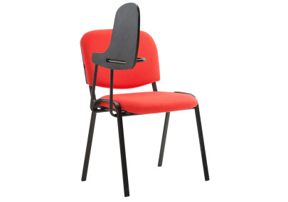Ensemble de 4 chaises Ken avec table pliante, tissu, rouge