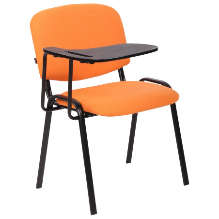 Chaise Ken avec table pliante, tissu orange