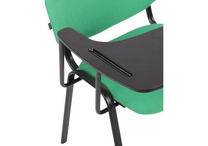 Chaise Ken avec table pliante, tissu vert