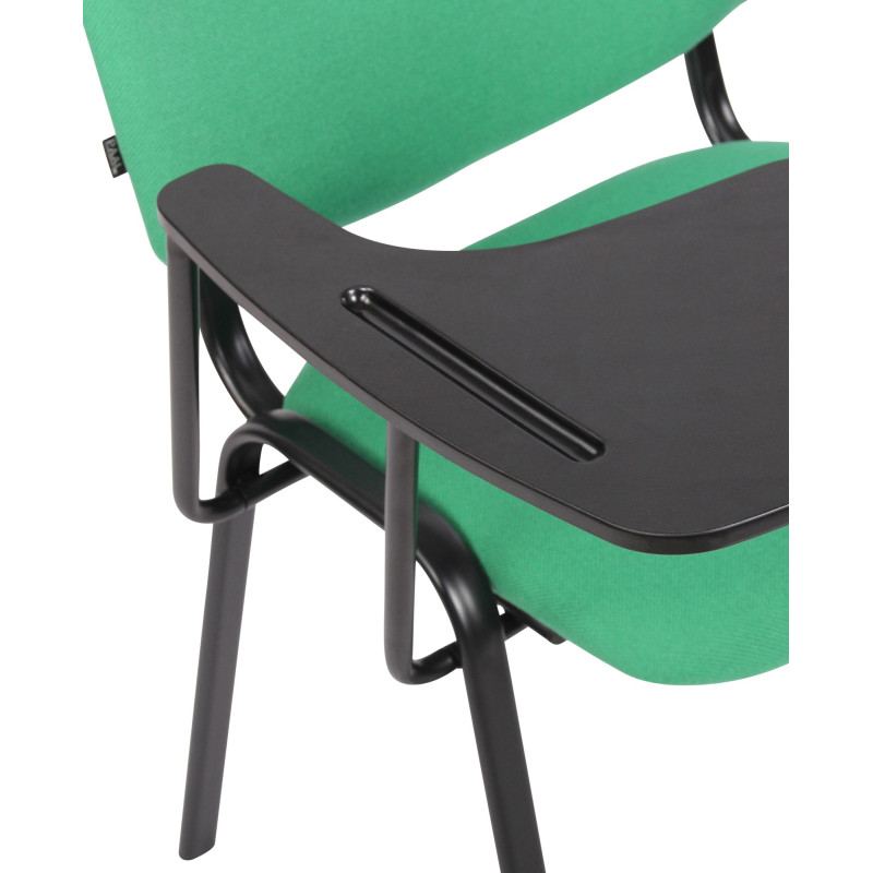 Chaise Ken avec table pliante, tissu vert